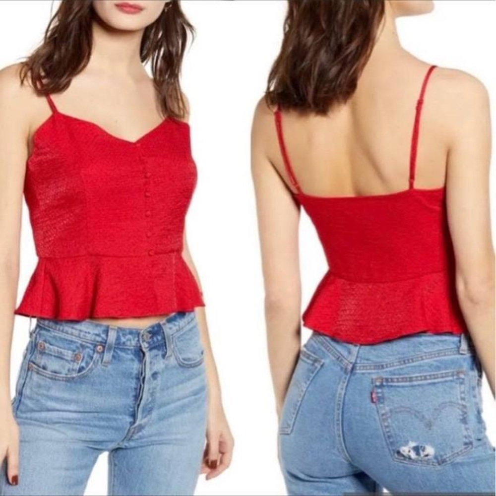 NWT WAYF Vanessa Button Front Cami Small